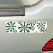 Spearmint Stripe Snoep Bumpersticker (Op auto)