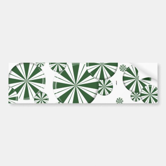 Spearmint Stripe Snoep Bumpersticker (Voorkant)