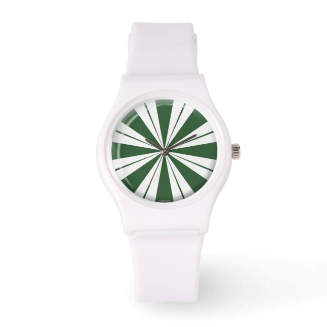 Spearmint Stripe Snoep Horloge (Voorkant)