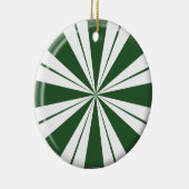 Spearmint Stripe Snoep Keramisch Ornament (Rechts)