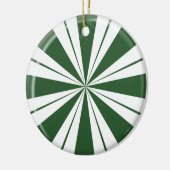 Spearmint Stripe Snoep Keramisch Ornament (Links)