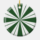Spearmint Stripe Snoep Keramisch Ornament (Achterkant)