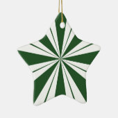 Spearmint Stripe Snoep Keramisch Ornament (Rechts)