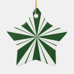 Spearmint Stripe Snoep Keramisch Ornament