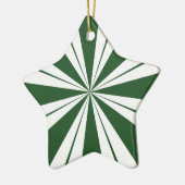 Spearmint Stripe Snoep Keramisch Ornament (Links)