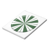 Spearmint Stripe Snoep Notitieblok (Linkerzijde)