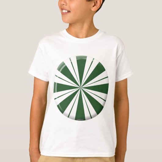 Spearmint Stripe Snoep T-shirt (Voorkant)
