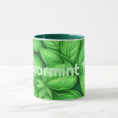 Spearmint Thee Generatieve Kunst Spearmint bladere Mok (Midden)