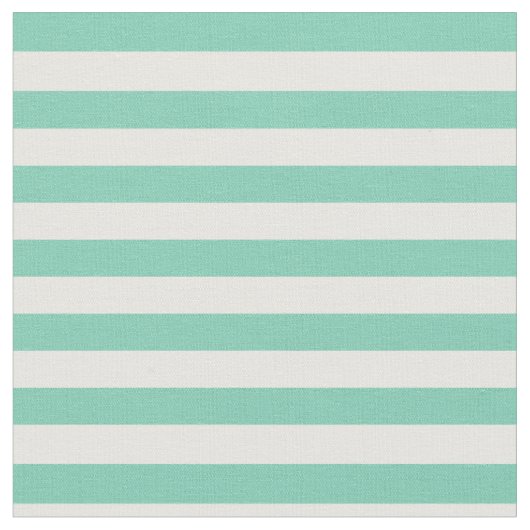 Spearmint & White Striped Stof (Close Up)