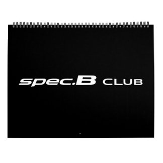 Spec.B Club 2018 Agenda Kalender
