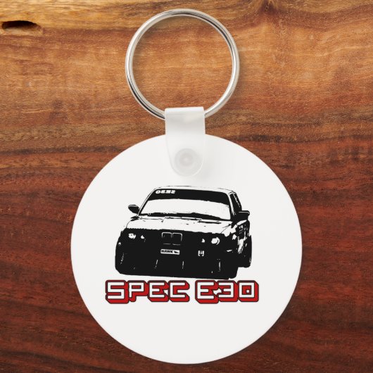 Spec E30-auto Sleutelhanger (Voorkant)