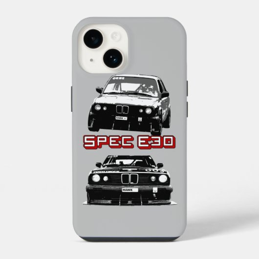 Spec E30 Racen iPhone Hoesje (Achterkant)