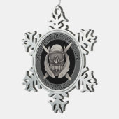 Spec Ops Diver Tin Sneeuwvlok Ornament (Rechts)
