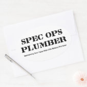Spec Ops Plumber Ovale Sticker (Envelop)