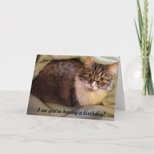 "Spec-tacular" Verjaardag Kaart (Voorkant)