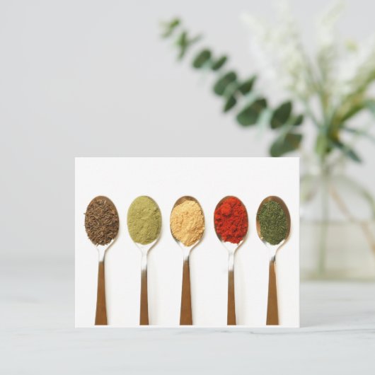 Specerijen Briefkaart (Staand voorkant)