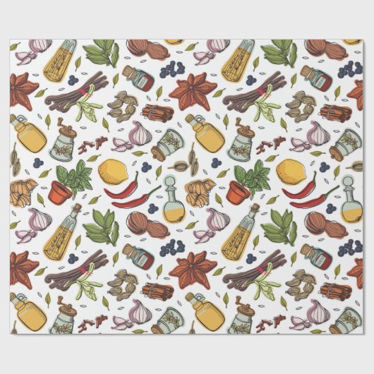 Specerijen Cadeaupapier (Vlak)