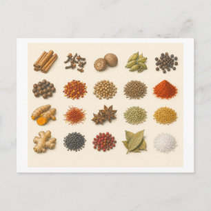 Specerijen Collage Briefkaart