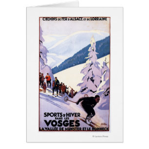 Specerijen die op het Poster van de Skier letten