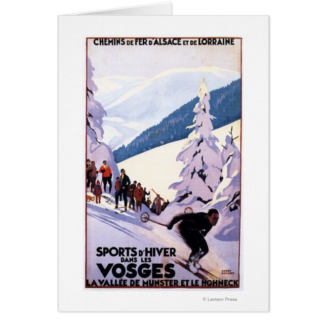 Specerijen die op het Poster van de Skier letten (Voorkant)