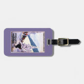 Specerijen die op het Poster van de Skier letten Bagagelabel (Voorkant horizontaal)