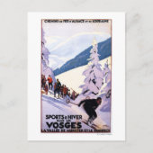Specerijen die op het Poster van de Skier letten Briefkaart (Voorkant)