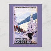 Specerijen die op het Poster van de Skier letten Briefkaart (Voorkant)