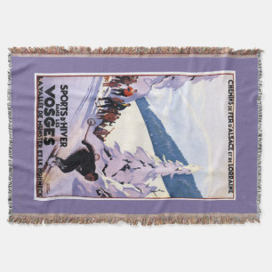 Specerijen die op het Poster van de Skier letten Deken