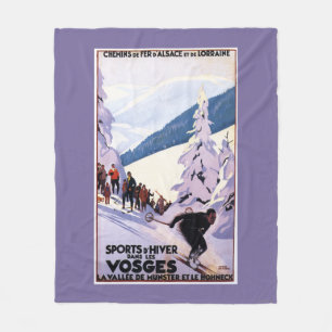 Specerijen die op het Poster van de Skier letten Fleece Deken