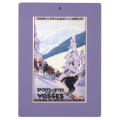 Specerijen die op het Poster van de Skier letten Klembord (Achterkant)