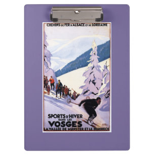 Specerijen die op het Poster van de Skier letten Klembord