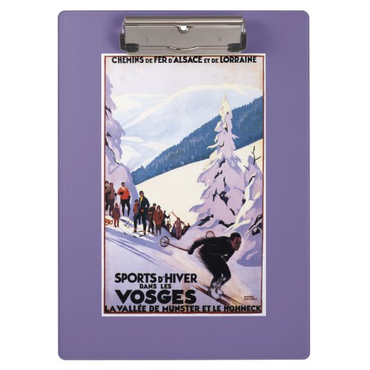 Specerijen die op het Poster van de Skier letten Klembord (Voorkant)