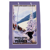 Specerijen die op het Poster van de Skier letten Medium Cadeauzakje (Voorkant)