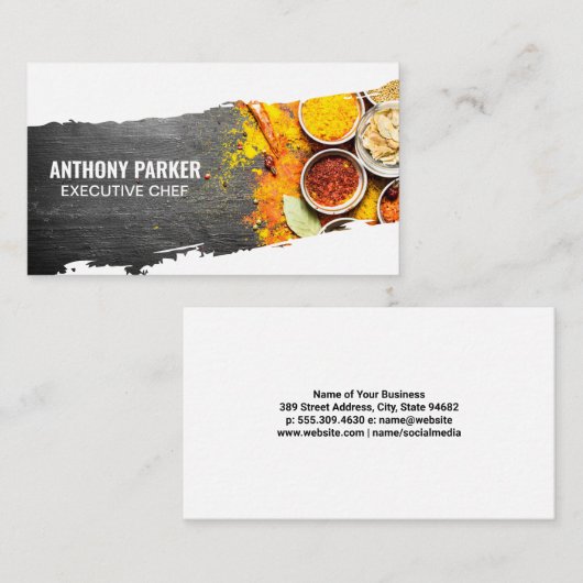 Specerijen en Kruiden | Culinair Visitekaartje (Voorkant / Achterkant)