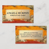 Specerijen en kruiden | Goud Lijst | keukengerei Visitekaartje (Voorkant / Achterkant)