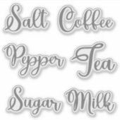 Specerijen en specerijen Mason Jar Label Stickers (Voorkant)