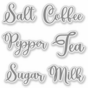 Specerijen en specerijen Mason Jar Label Stickers