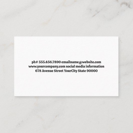 Specerijen gegroepeerd op marmeren achtergrond visitekaartje (Achterkant)