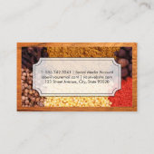 Specerijen in Piles | Lijst van hout Visitekaartje (Achterkant)