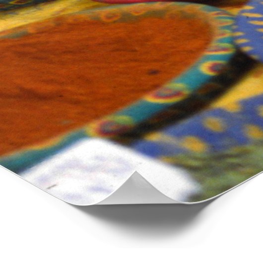 Specerijen, Market Day, Aix-en-Provence, Frankrijk Poster (Hoek)