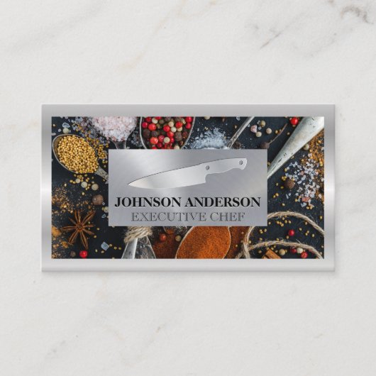 Specerijen | Metal Knife Klantenkaartje (Voorkant)