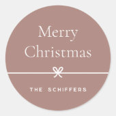 specerijen | Moderne boog eenvoudige minimale kers Ronde Sticker (Voorkant)