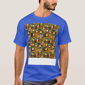 Specerijen Naadloos Patroon Kruiden Jar India T-shirt