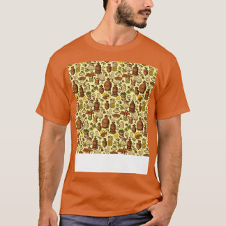 Specerijen Naadloos Patroon Kruiden Jar India T-shirt