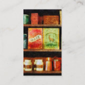 Specerijen op schaal visitekaartje (Achterkant)