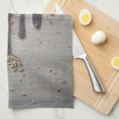 Specerijen op spenen, theelepels, keukengerei theedoek (Quarter Fold)