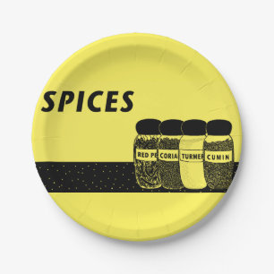 Specerijen Papieren Bordje