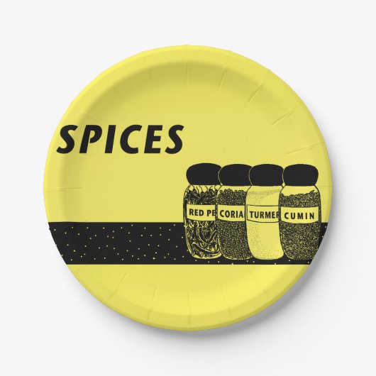 Specerijen Papieren Bordje (Voorkant)