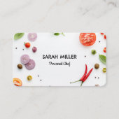 Specerijen persoonlijke chef-kok visitekaartje (Voorkant)