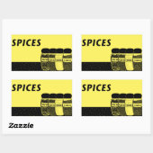 Specerijen Rechthoekige Sticker (Vel)